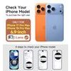 Husă Suritch AirBounce Bumper MagSafe cu Suport și Protecție Cameră, iPhone 17 Pro Max / 18 Pro Max, albastru deschis