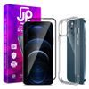 JP Dual Pack 3D kaljeno steklo + prozorno ohišje, iPhone 13 Pro