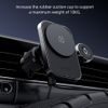Acefast D18 Draadloze Autolader met Magnetische Houder - voor iPhone & Apple Watch - Zwart