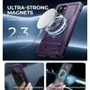Dexnor MagSafe 360 Kickstand obal Samsung Galaxy S24 Ultra, fialový
