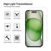 JP Long Pack Προστατευτικά Γυαλιά Οθόνης, Πακέτο 3 Γυαλιών με Εφαρμογέα, για iPhone 15
