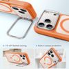 iPhone 17 Pro Max / 18 Pro Max vāciņš – ESR Classic Hybrid HaloLock ar statīvu – oranžs