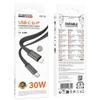 Borofone Peace (BX124) USB-C auf Lightning Ladekabel - Schnellladekabel 30 W Power Delivery - 1 m - Schwarz