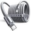 Lisen L115 USB-C – USB-C laidas, 100 W, 3 m – pilka