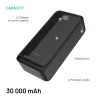 FIXED Zen2 30 powerbank LCD kijelzővel, 30 000 mAh, PD 20W, fekete