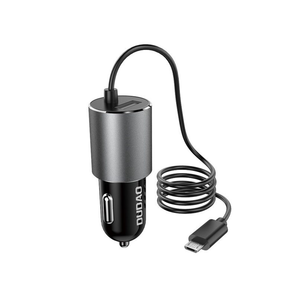Dudao USB nabíječka do auta s kabelem Micro-USB, 3,4 A, černá (R5Pro M) |  Tvrzenaskla.eu
