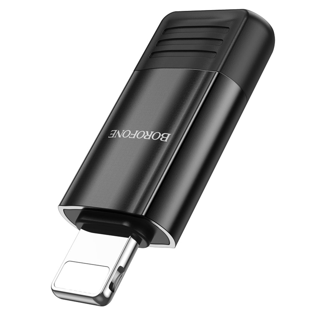 Borofone BV18 Adaptér, Lightning - USB-C, černý | Tvrzenaskla.eu