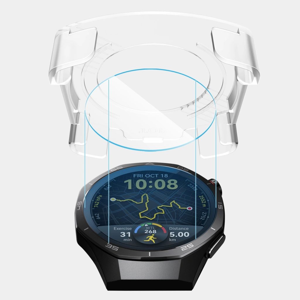 Tech-Protect Tvrzené sklo Easy Set+, Huawei Watch GT 5 Pro (46 mm), 2 ...