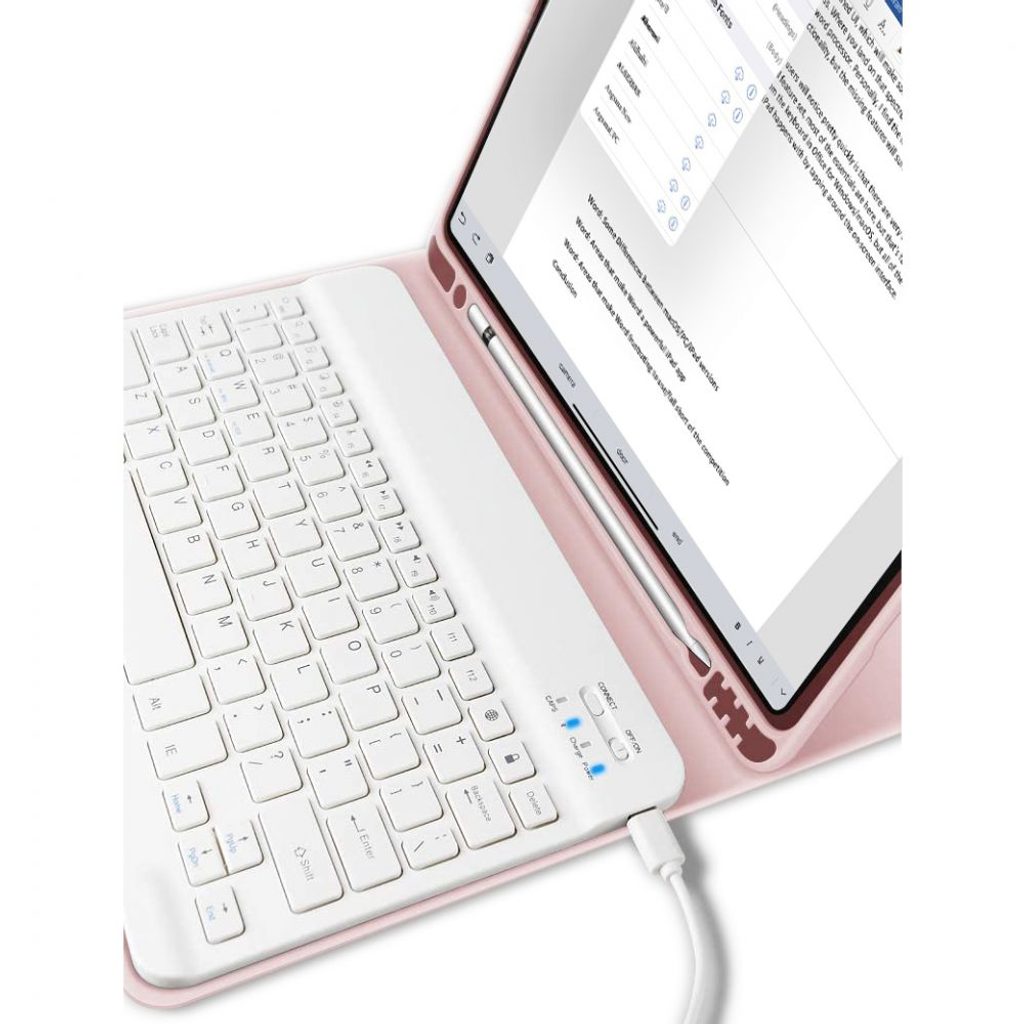 Tech-Protect SC Pen + billentyűzet tok, Apple iPad 10.9 2022, rózsaszín |  Momanio.hu