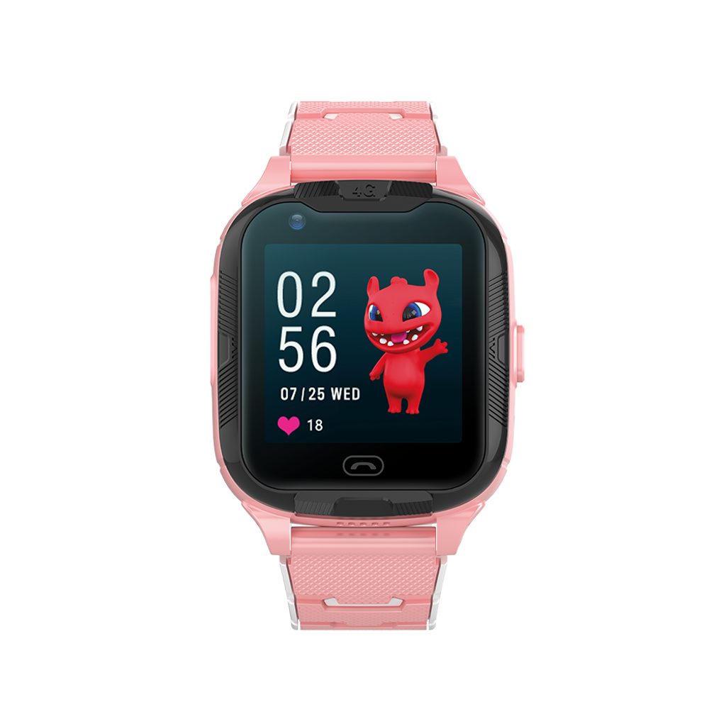 Maxlife MXKW-350 chytré hodinky pro děti, 4G, GPS, WiFi, růžové |  Tvrzenaskla.eu