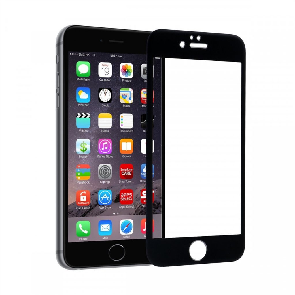 iPhone 6, 6S, 5D folie sticlă, neagră | Momanio.ro