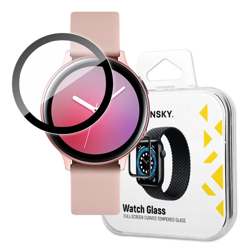 Wozinsky Watch Glass hybridní sklo, Samsung Galaxy Watch Active 2 44 mm,  černé | Tvrzenaskla.eu