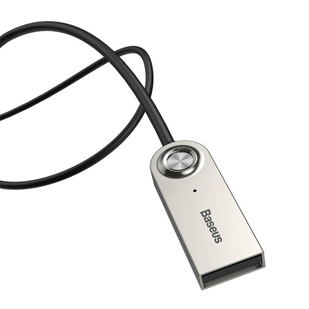 Baseus USB audio adaptér Bluetooth 5.0, AUX - čierny | Tvrdeneskla.eu
