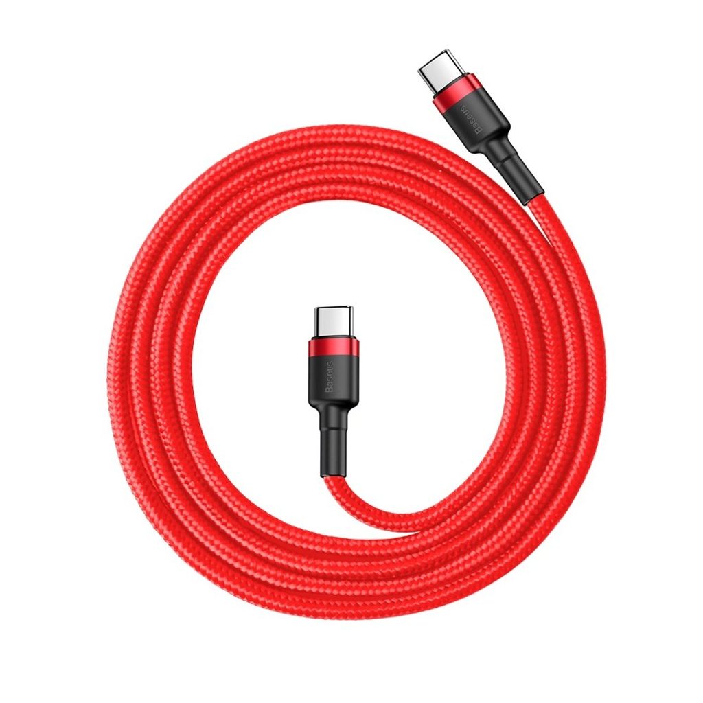 Baseus Cafule kabel, USB-C, červený, 1 m (CATKLF-G09) | Tvrzenaskla.eu