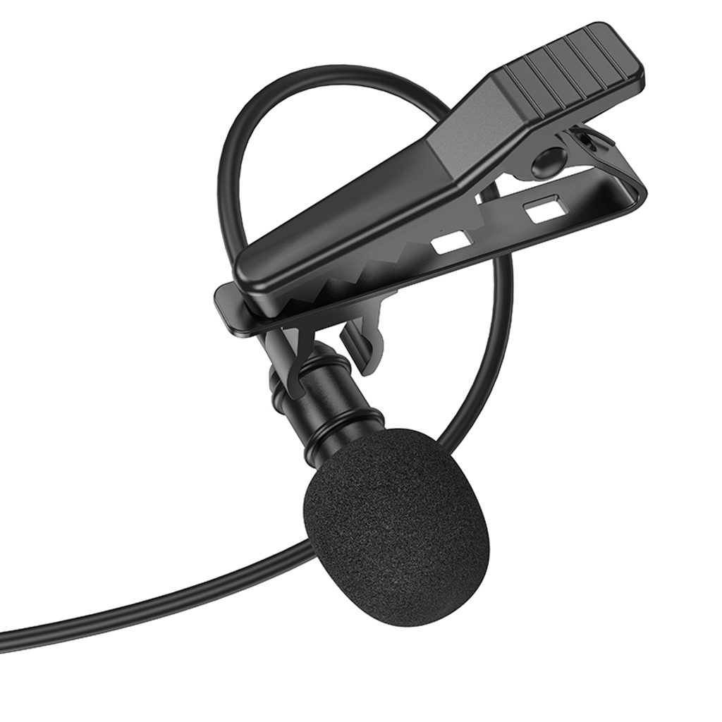 Borofone BFK11 Elegantni kravatni mikrofon, Lightning, črn | Momanio.si