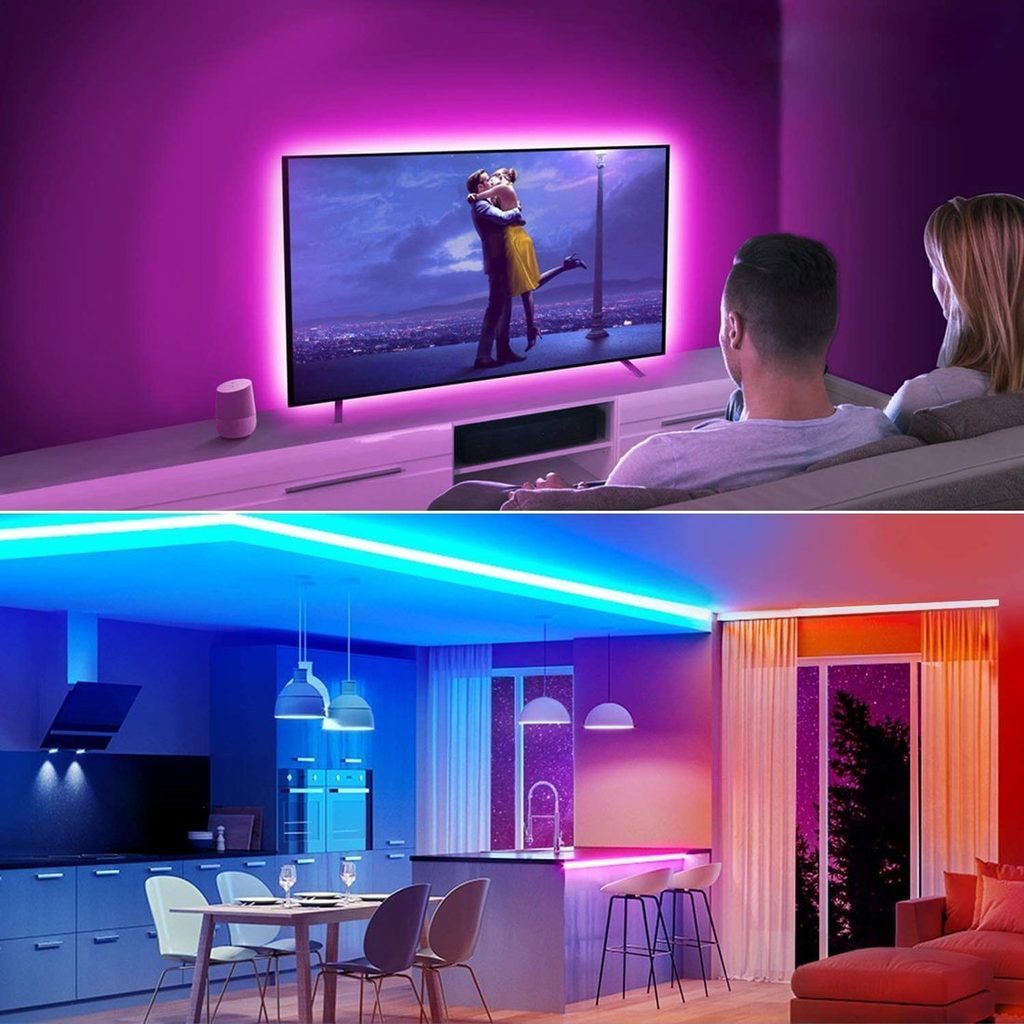 Nexeri LED pásková světla RGB, vodotěsná 5m, vícebarevná | Tvrzenaskla.eu