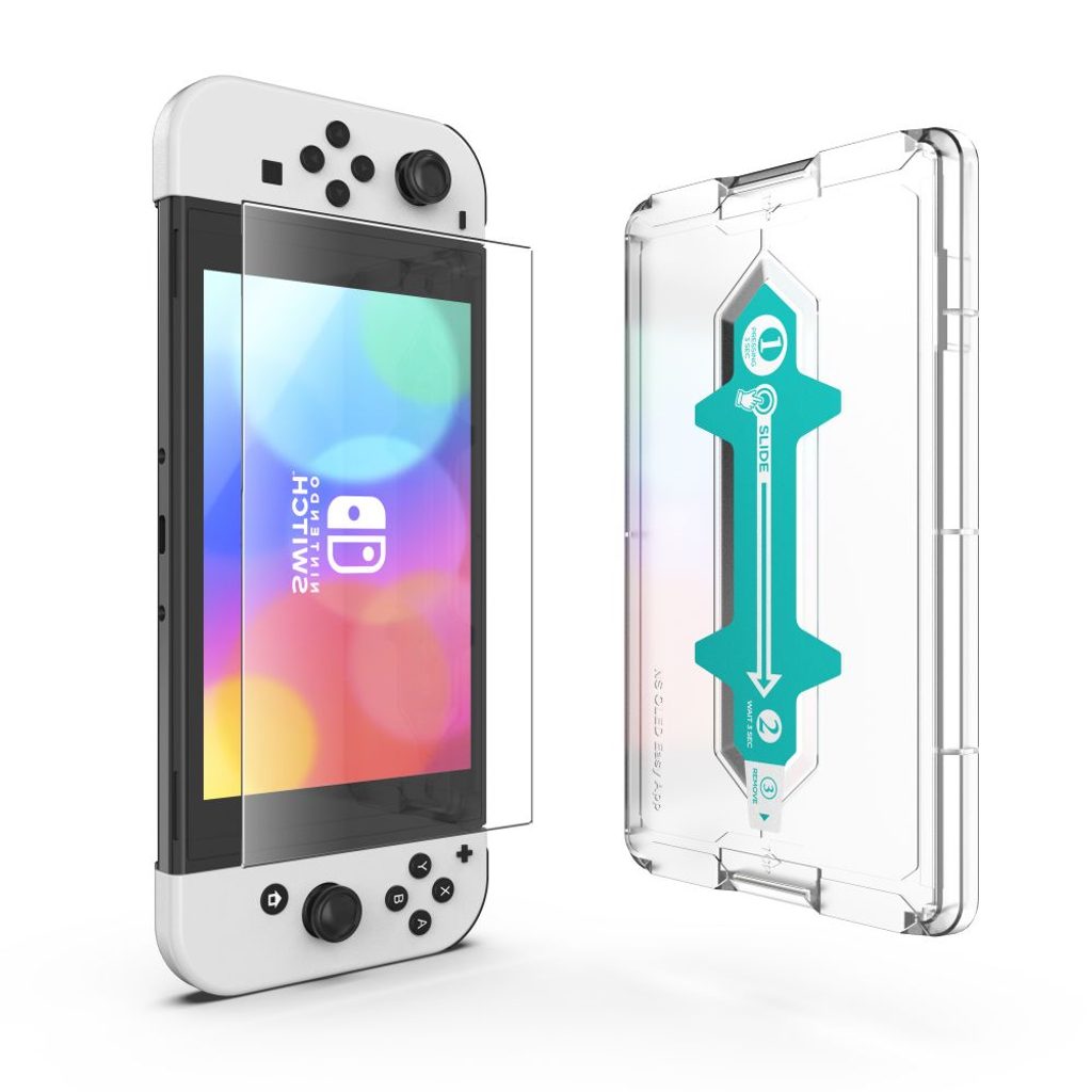 GlasTIFY OTG+, 2 tvrzené skla s aplikátorem, Nintendo Switch OLED |  Tvrzenaskla.eu