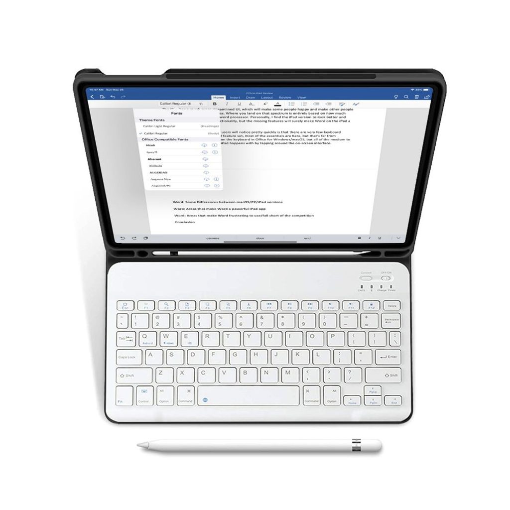 Pouzdro Tech-Protect SC Pen + klávesnice, Apple iPad Air 4 2020 / 5 2022,  černé | Tvrzenaskla.eu
