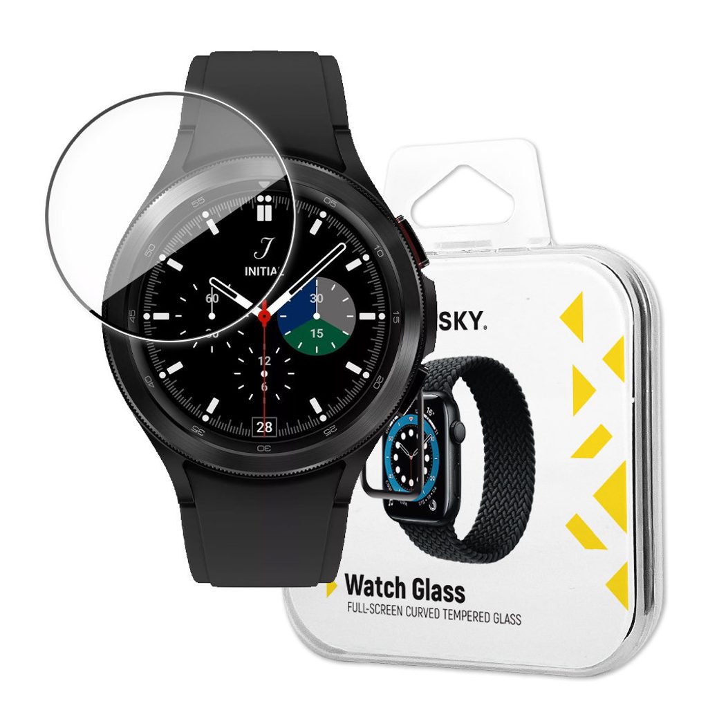 Folie de sticlă securizată hibrid Wozinsky Watch Glass, Samsung Galaxy  Watch 4 44 mm, neagră | Momanio.ro