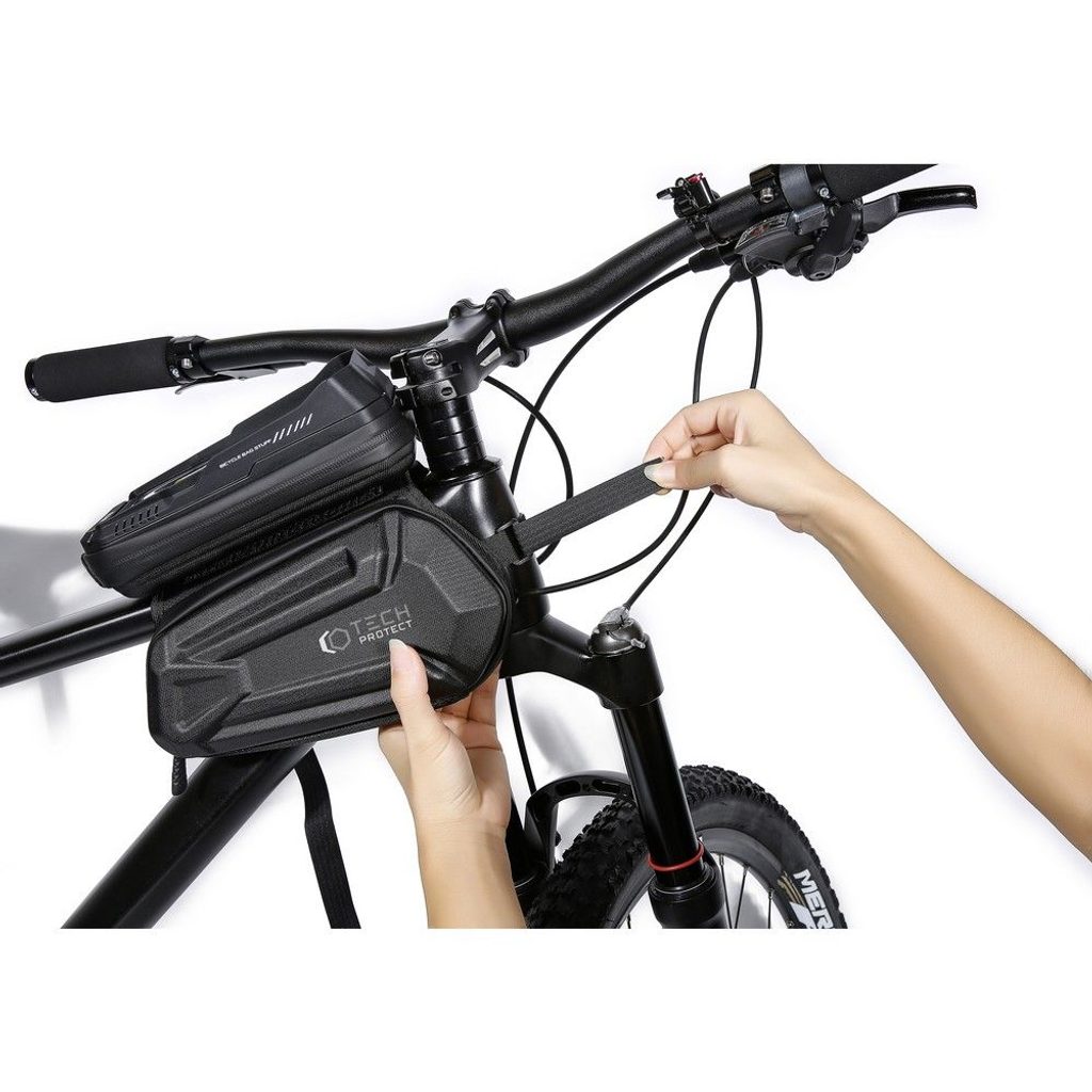 Tech-Protect XT6 taška na bicykel, čierna | Tvrdeneskla.eu