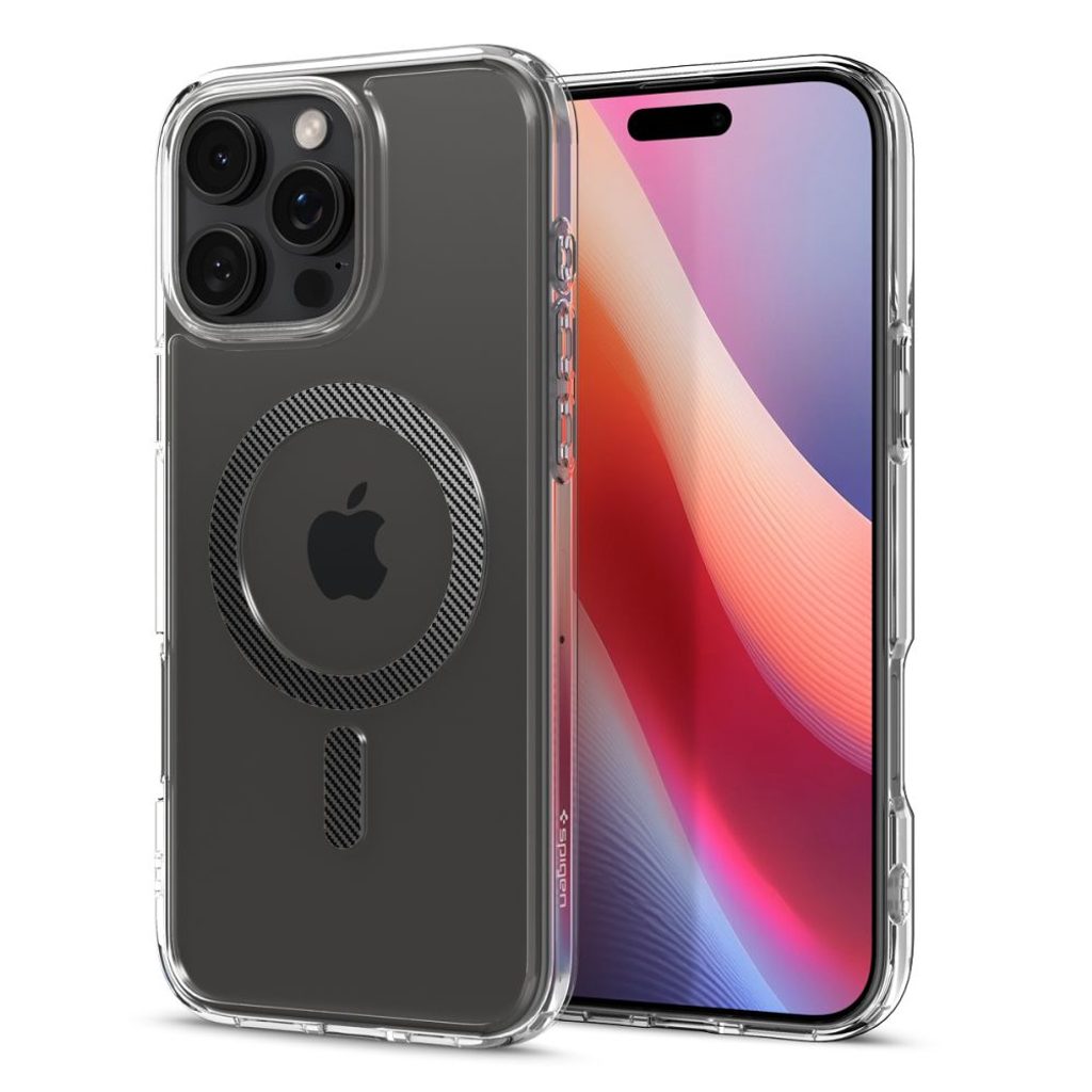 Spigen Ultra Hybrid Mag z MagSafe, iPhone 16 Pro Max, carbon fiber Momanio.si