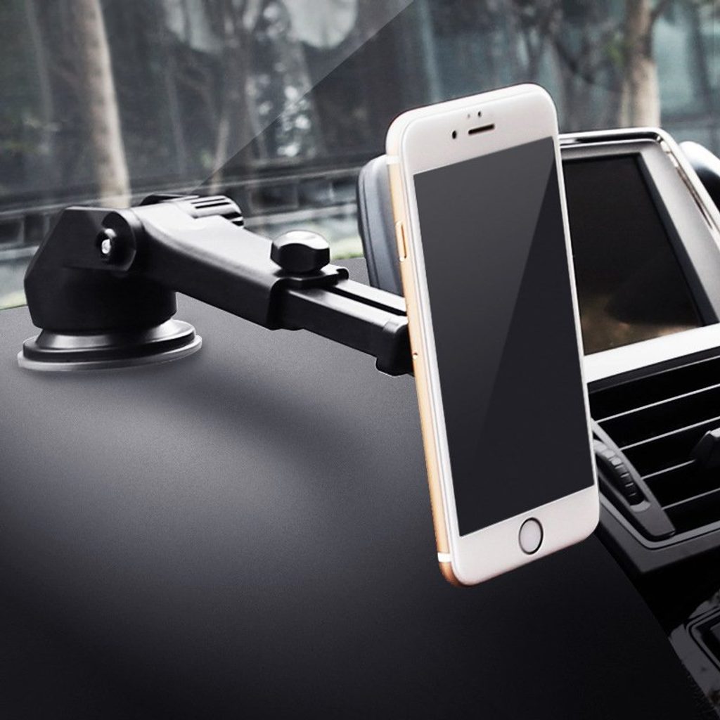 Baseus Solid Series teleskopický držák telefonu do auta, stříbrný (SULX-0S)  | Tvrzenaskla.eu