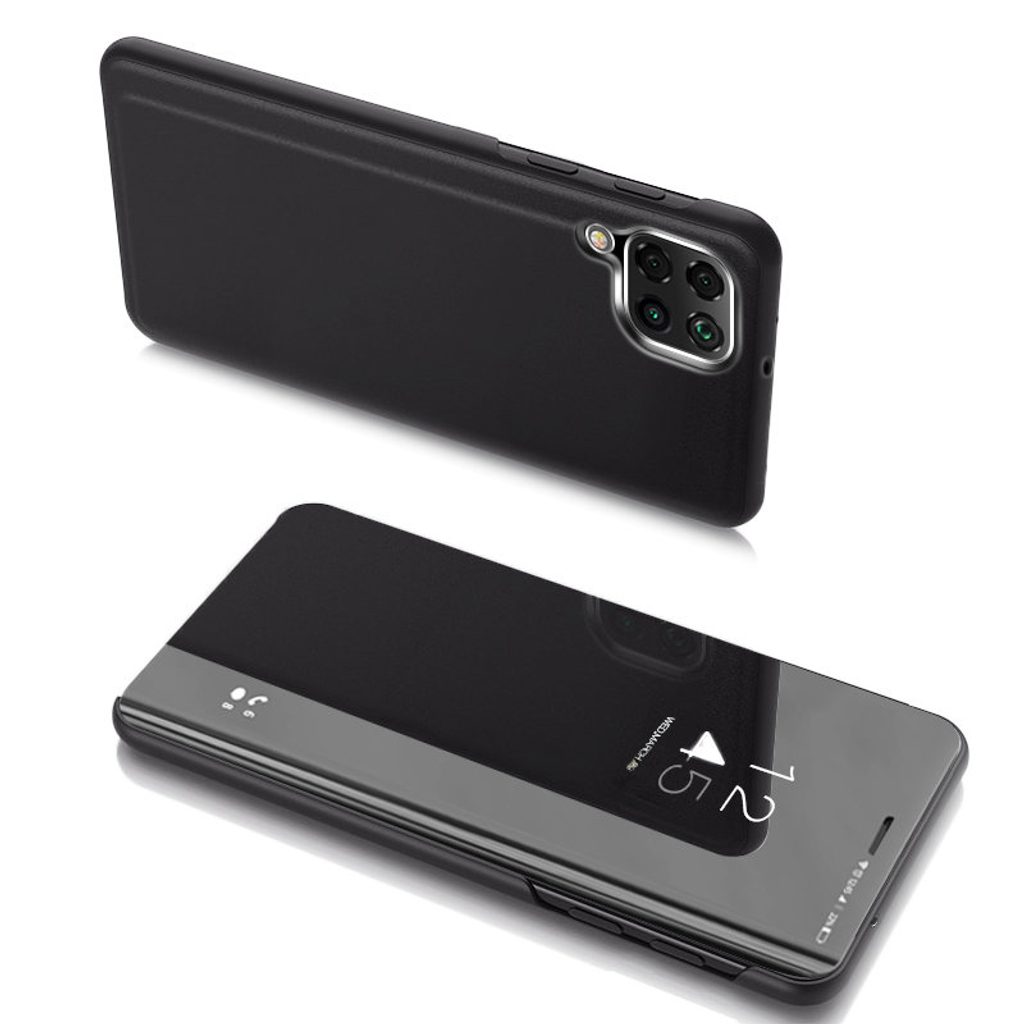 Clear view čierné púzdro na telefon Samsung Galaxy A22 5G | Tvrdeneskla.eu