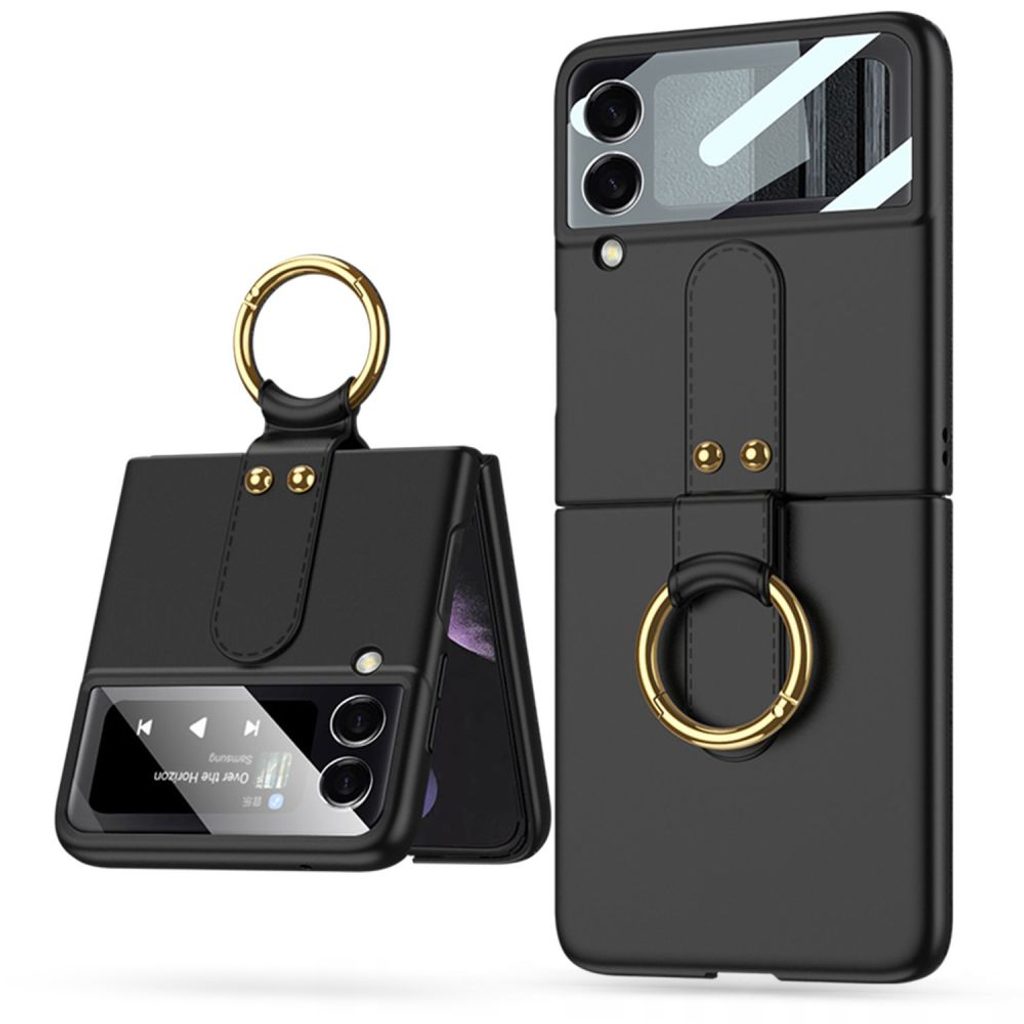 Husă Tech-Protect Icon Ring, Samsung Galaxy Z Flip 4, neagră | Momanio.ro