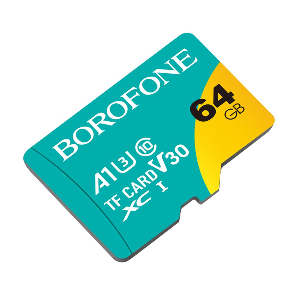 Borofone Class10 Paměťová karta MicroSD, 64GB, SDHC, 95MB/s | Tvrzenaskla.eu