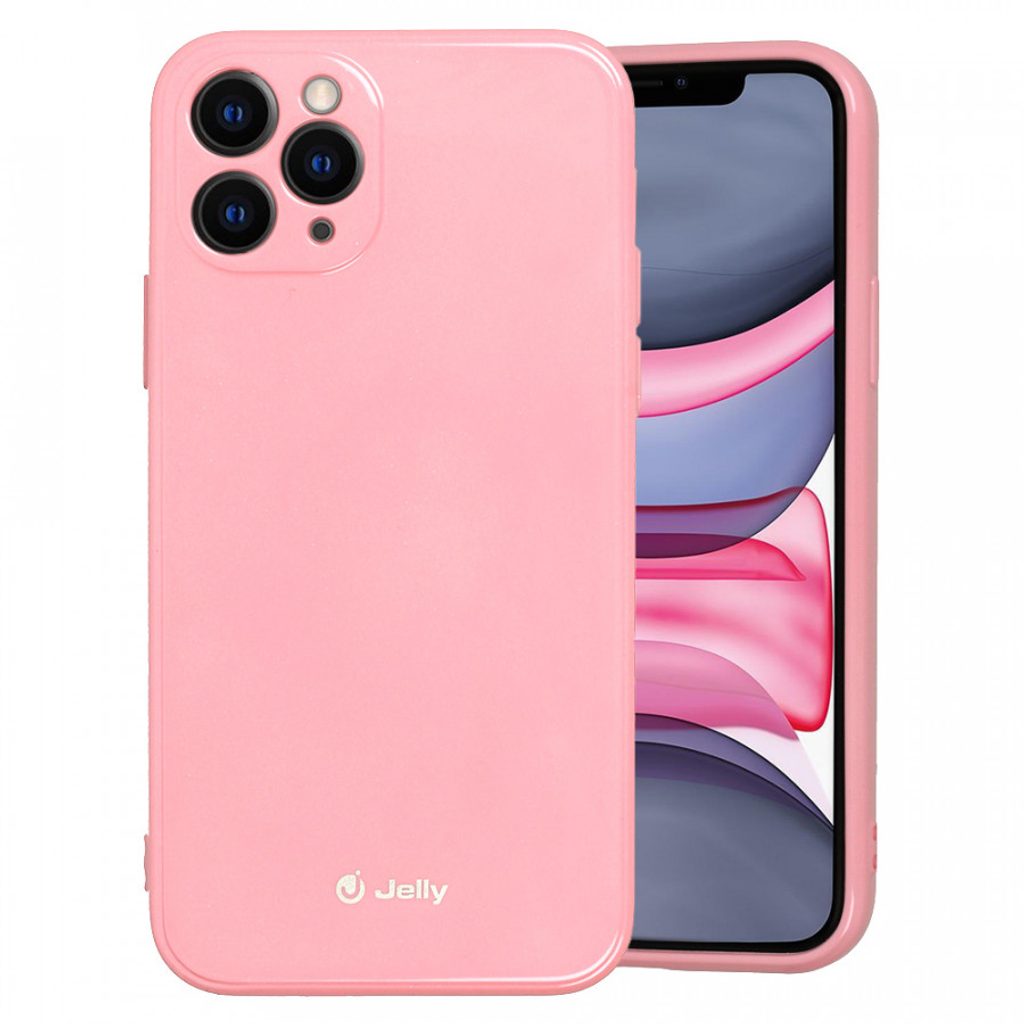 Jelly case iPhone 11 Pro, világos rózsaszín | Momanio.hu