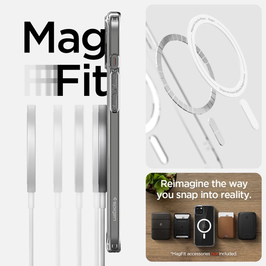 Spigen Ultra Hybrid Mag s MagSafe, iPhone 15 Plus, biely | Tvrdeneskla.eu