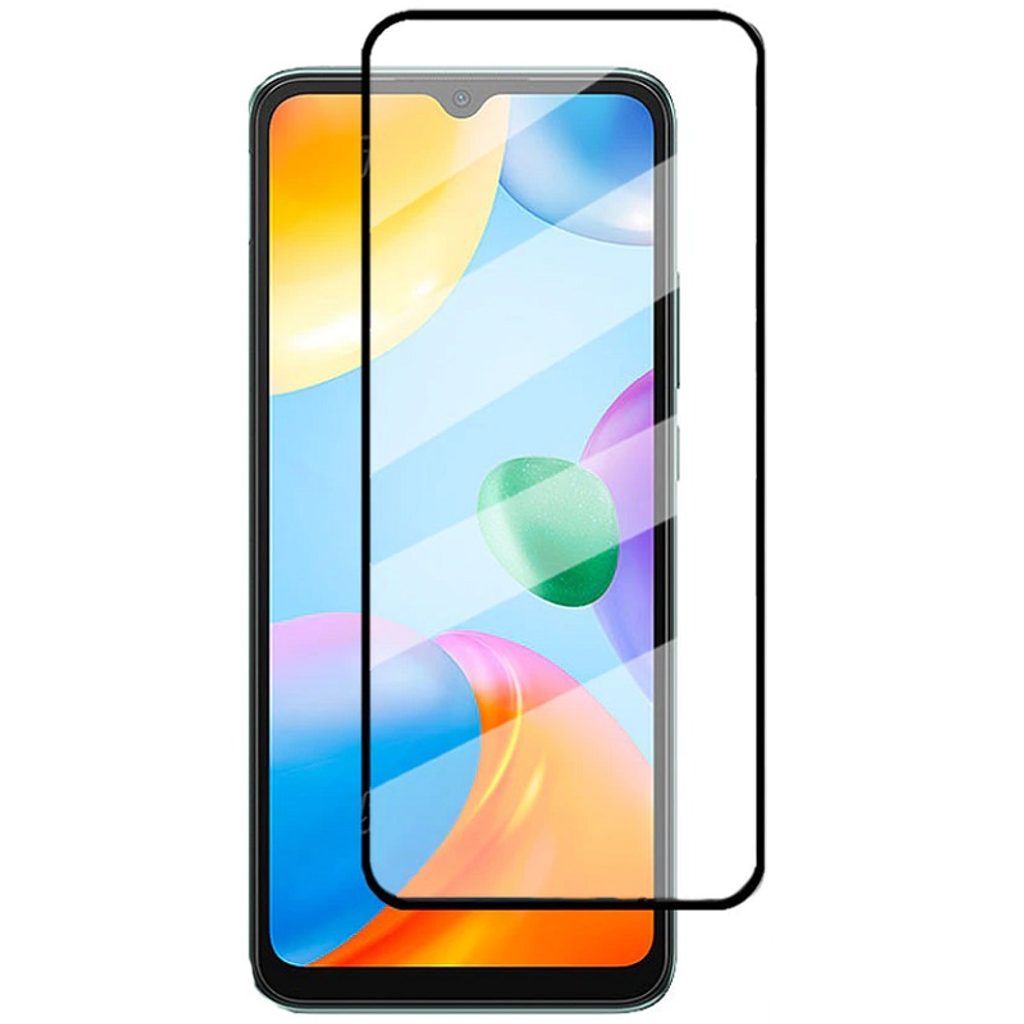 5D Tvrzené sklo pro Xiaomi Redmi 10C / 12C, černé | Tvrzenaskla.eu