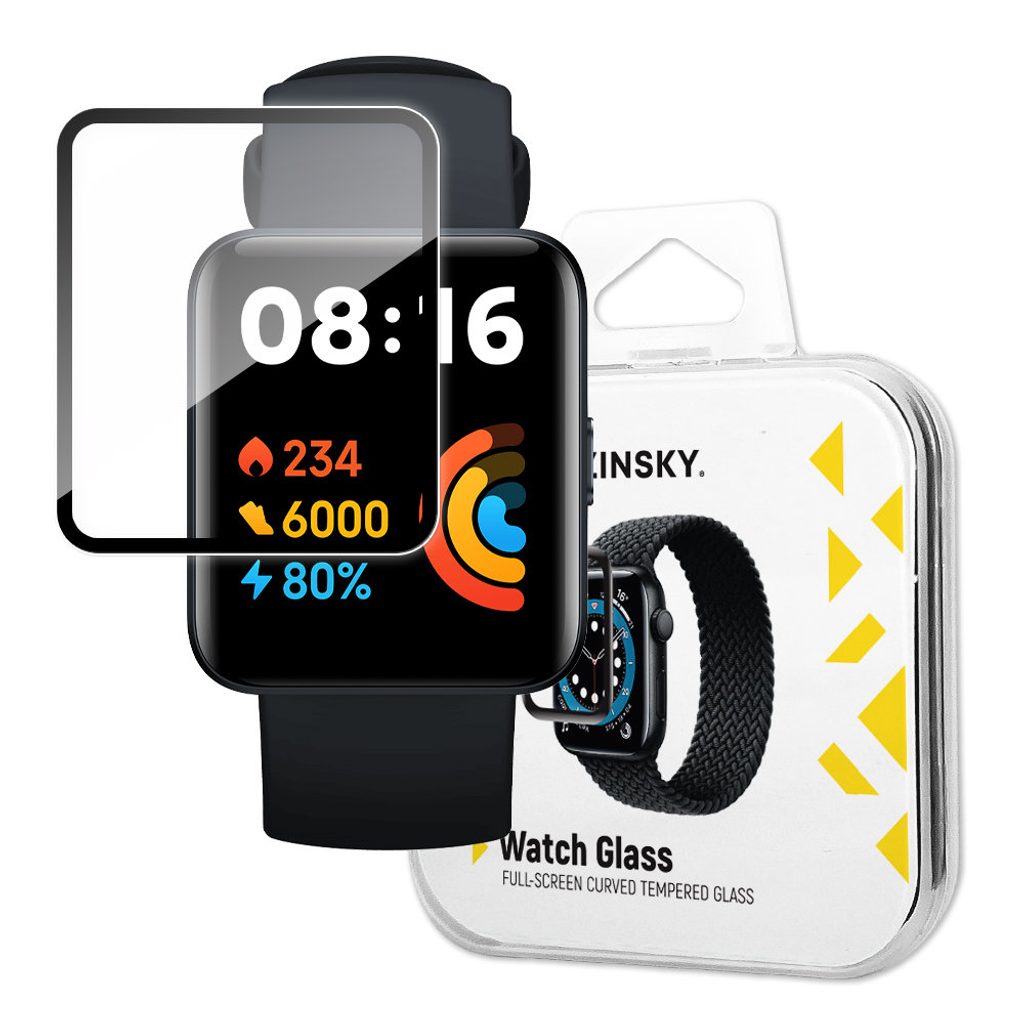 Wozinsky Watch Glass hybridní sklo, Xiaomi Redmi Watch 2 Lite, černé |  Tvrzenaskla.eu