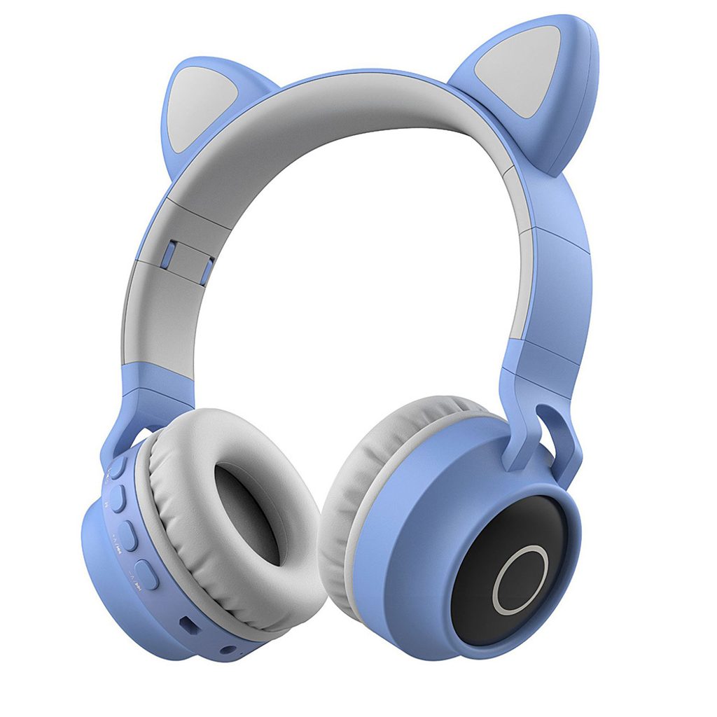 Bluetooth sluchátka CA-028, světle modrá | Tvrzenaskla.eu