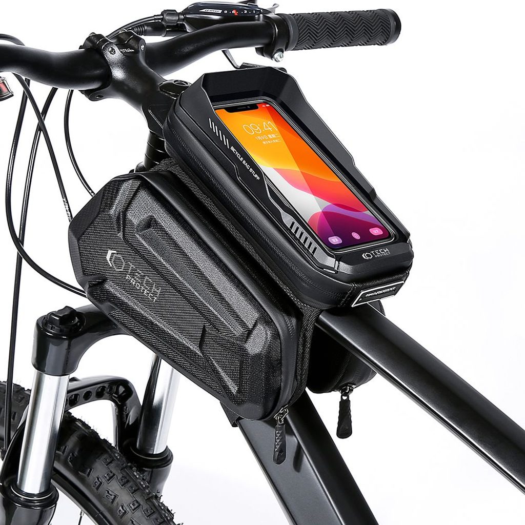 Tech-Protect XT6 taška na bicykel, čierna | Tvrdeneskla.eu