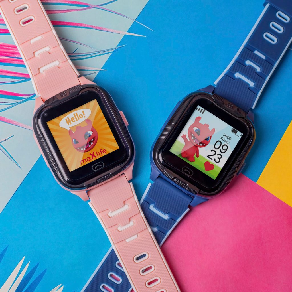 Maxlife MXKW-350 chytré hodinky pre deti, 4G, GPS, WiFi, modré |  Tvrdeneskla.eu