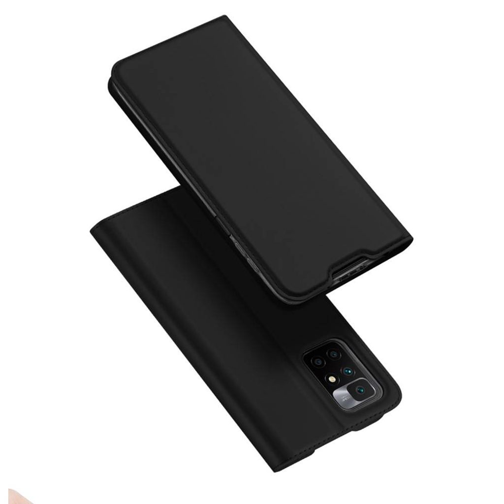 Dux Ducis Skin Leather case, knižkové púzdro, Xiaomi Redmi 10, čierne |  Tvrdeneskla.eu