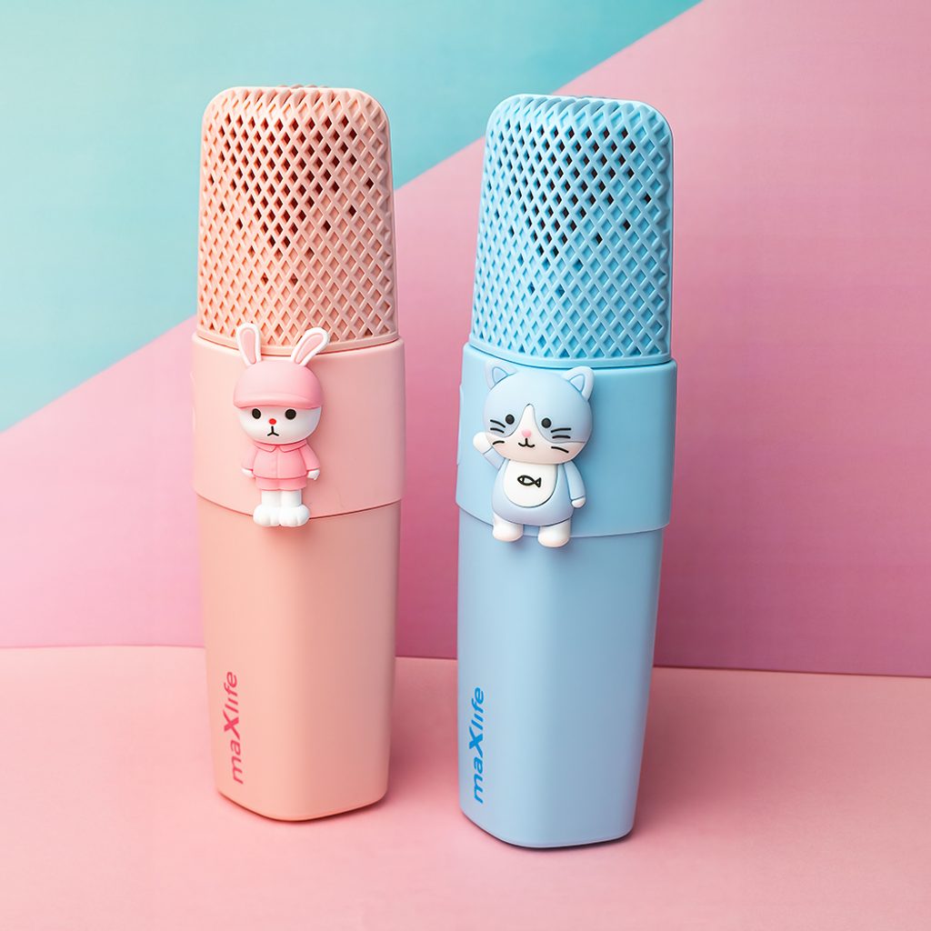 Maxlife MXBM-500 Mikrofon z zvočnikom Žival, Bluetooth, roza | Momanio.si
