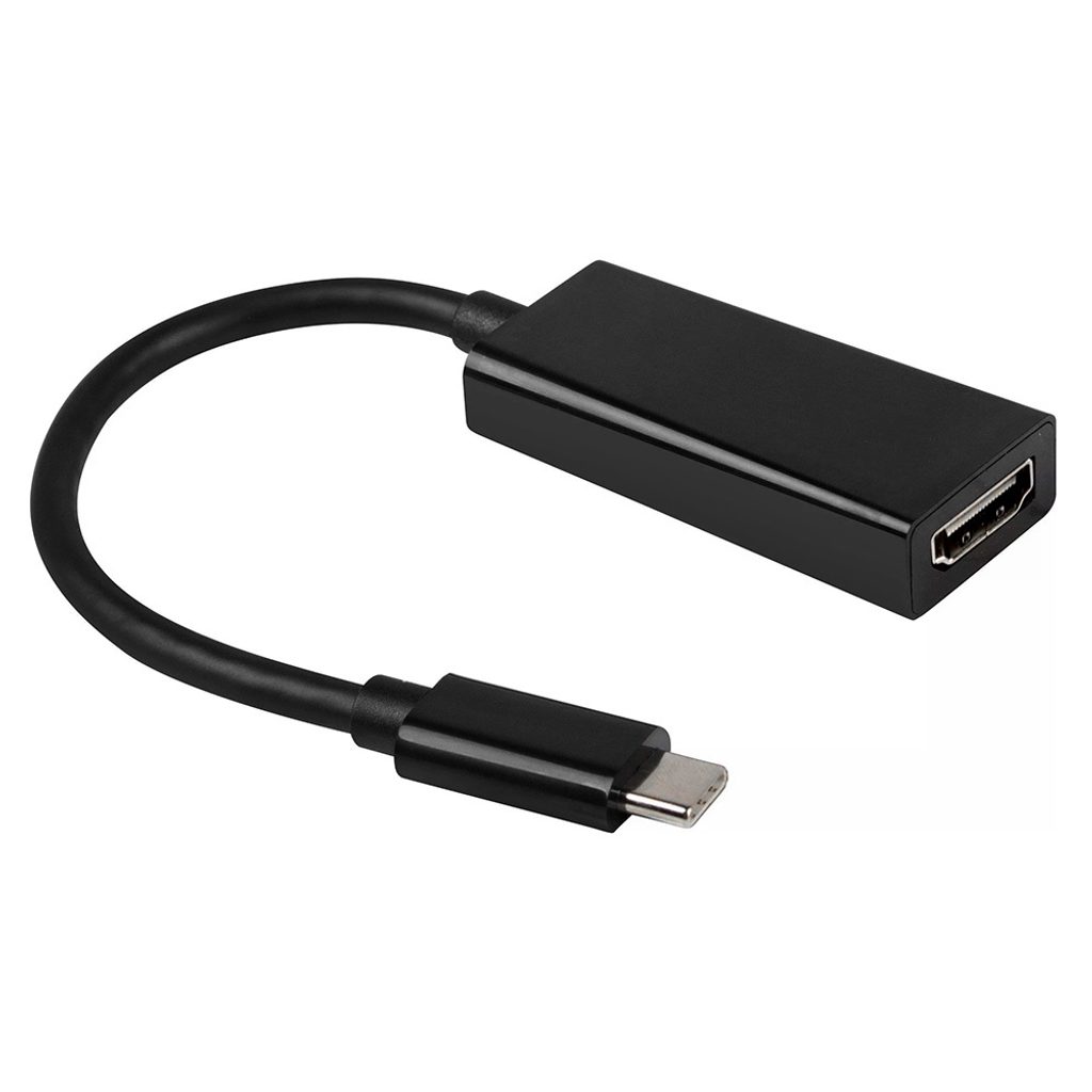 USB-C HDMI 4K*2K adapterre, 0,25 m, fekete színű | Momanio.hu