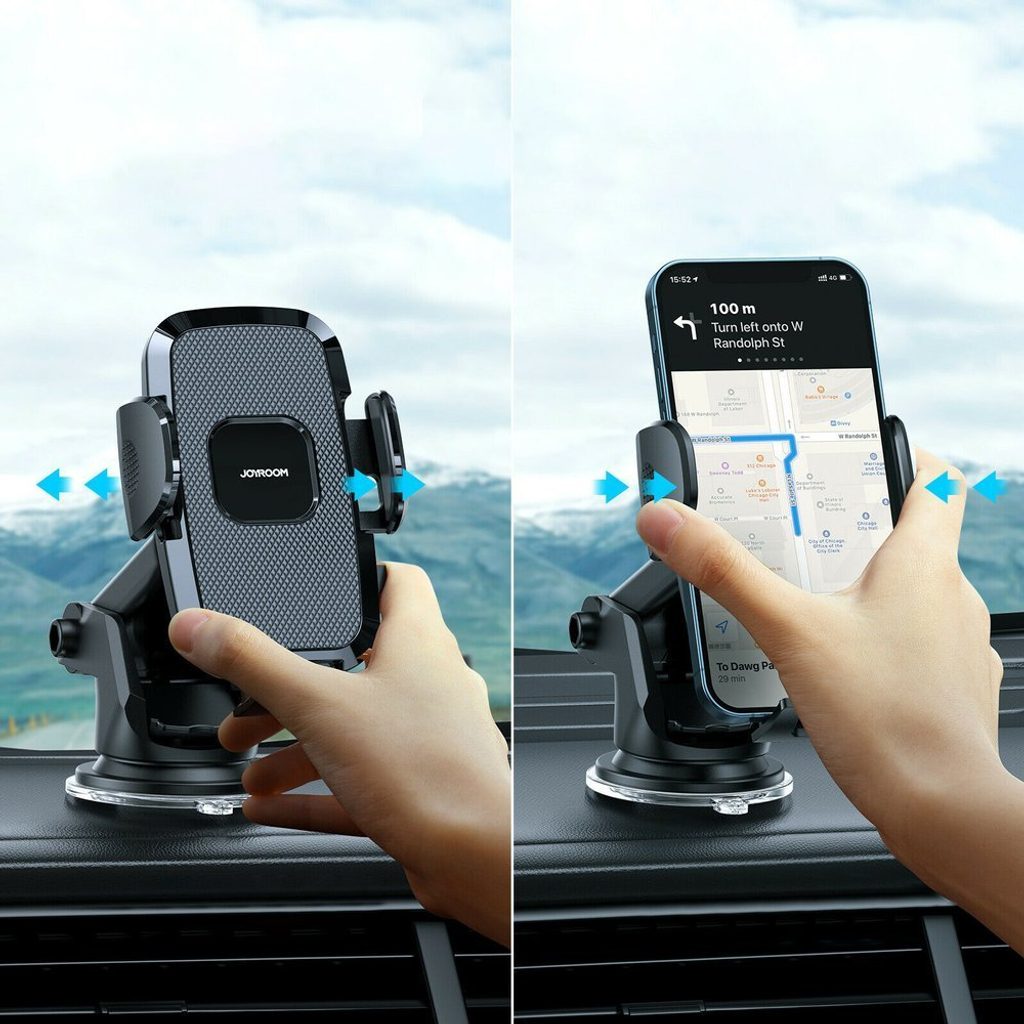 Joyroom mechanický držák telefonu do auta s nastavitelným ramenem na  palubní desku, černý (JR-ZS259) | Tvrzenaskla.eu