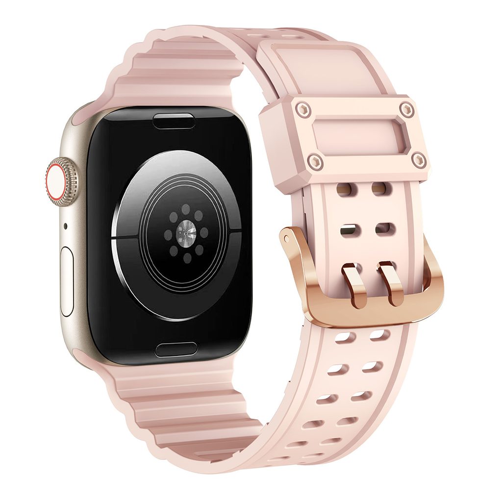 Strap Triple remienok pre hodinky Apple Watch SE / 8 / 7 / 6 / 5 / 4 / 3 /  2 / 1 (41/40/38mm), ružový | Tvrdeneskla.eu