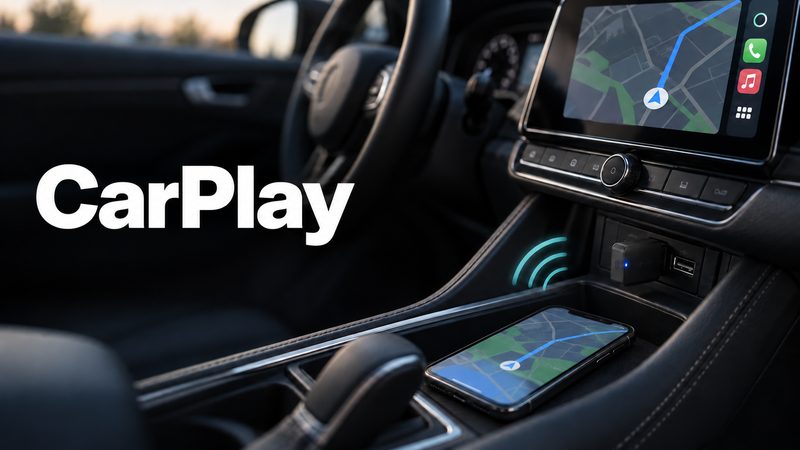 Juhtmevaba CarPlay adapter: kaablist juhtmevabaks
