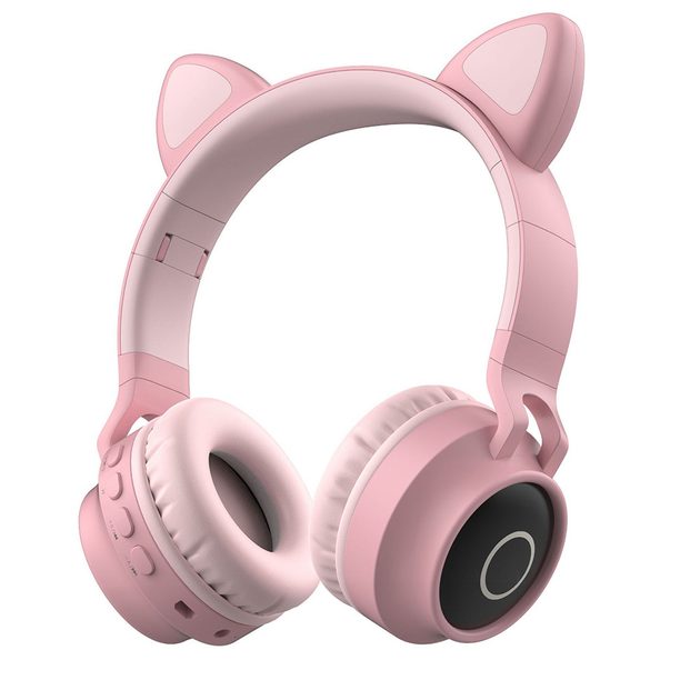 Bluetooth sluchátka CA-028, růžová | Tvrzenaskla.eu