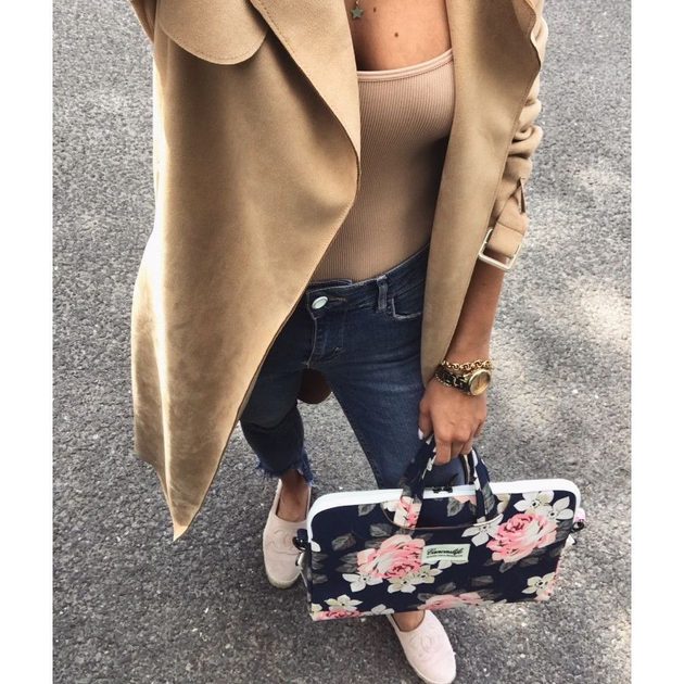 Canvaslife Briefcase laptop táska 15"16", sötét rózsaszín Momanio.hu