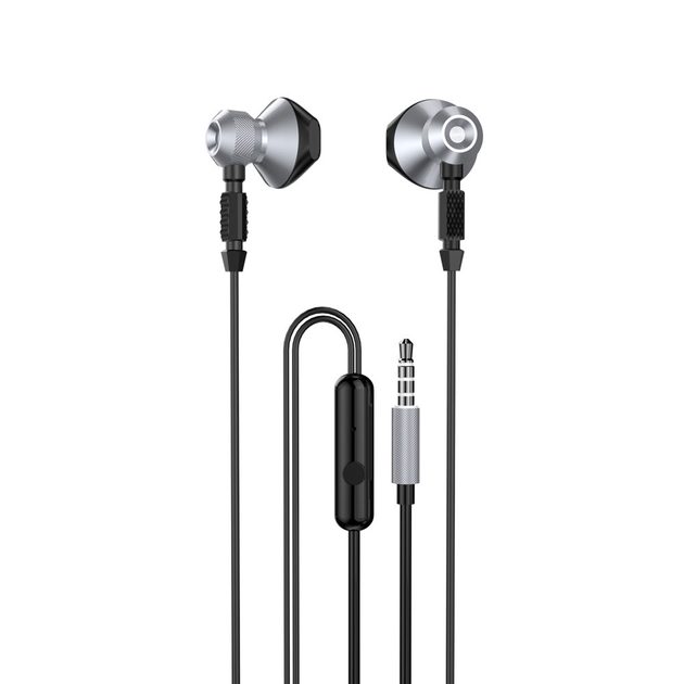 Dudao Metal vezetékes fülhallgató 3,5 mm-es mini csatlakozóval, szürke  (X2C-Gray) | Momanio.hu