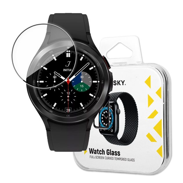 Wozinsky Watch Glass hybridní sklo, Samsung Galaxy Watch 4 44 mm, černé |  Tvrzenaskla.eu