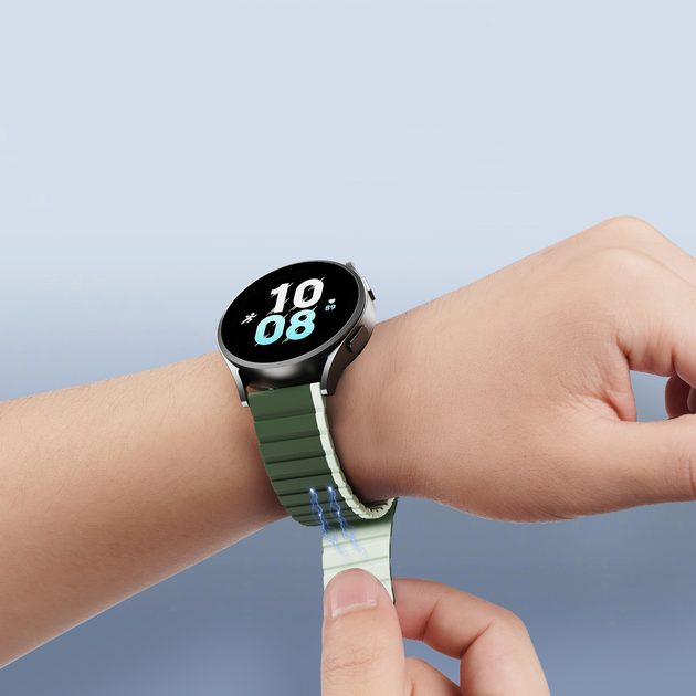 Dux Ducis Univerzálny magnetický remienok, Samsung Galaxy Watch 3 45mm / S3  / Huawei Watch Ultimate / GT3 SE 46mm (22mm LD Version), zelený |  Tvrdeneskla.eu