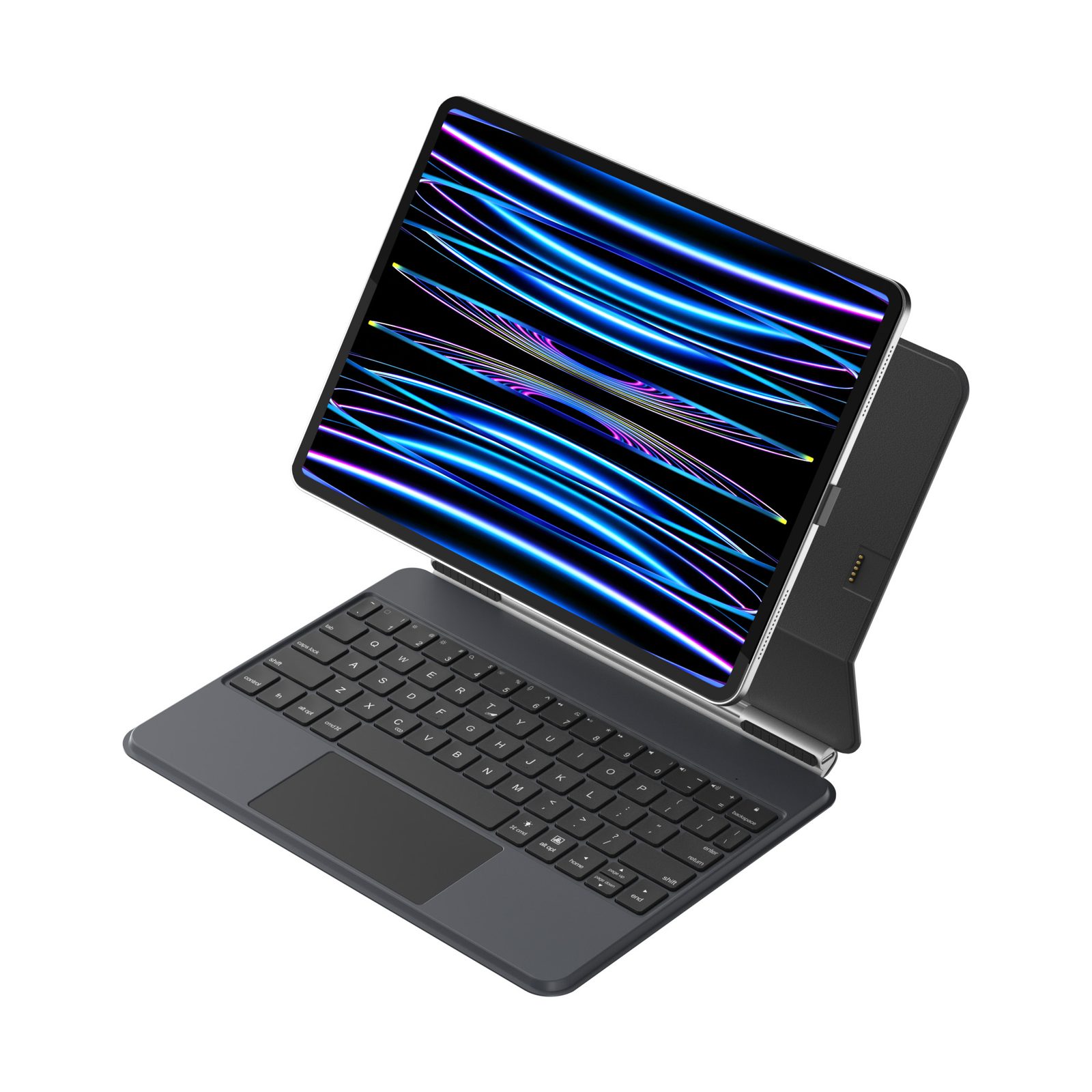 Ipad Computer Keyboard JP Magnetic Keyboard MK04C pouzdro na tablet s PIN socket připojením ...