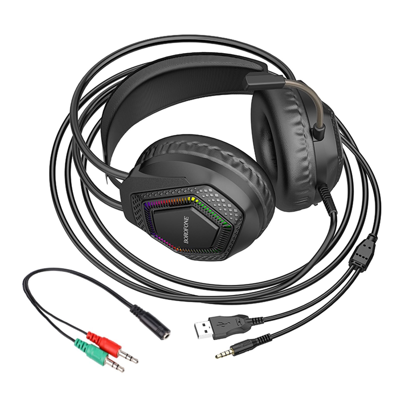 Headset Sharkoon Rush Er30 Borofone BO105 Thunder Sluchátka, černé