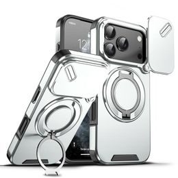 Camslide Stand etui, iPhone 17 Pro, srebrn